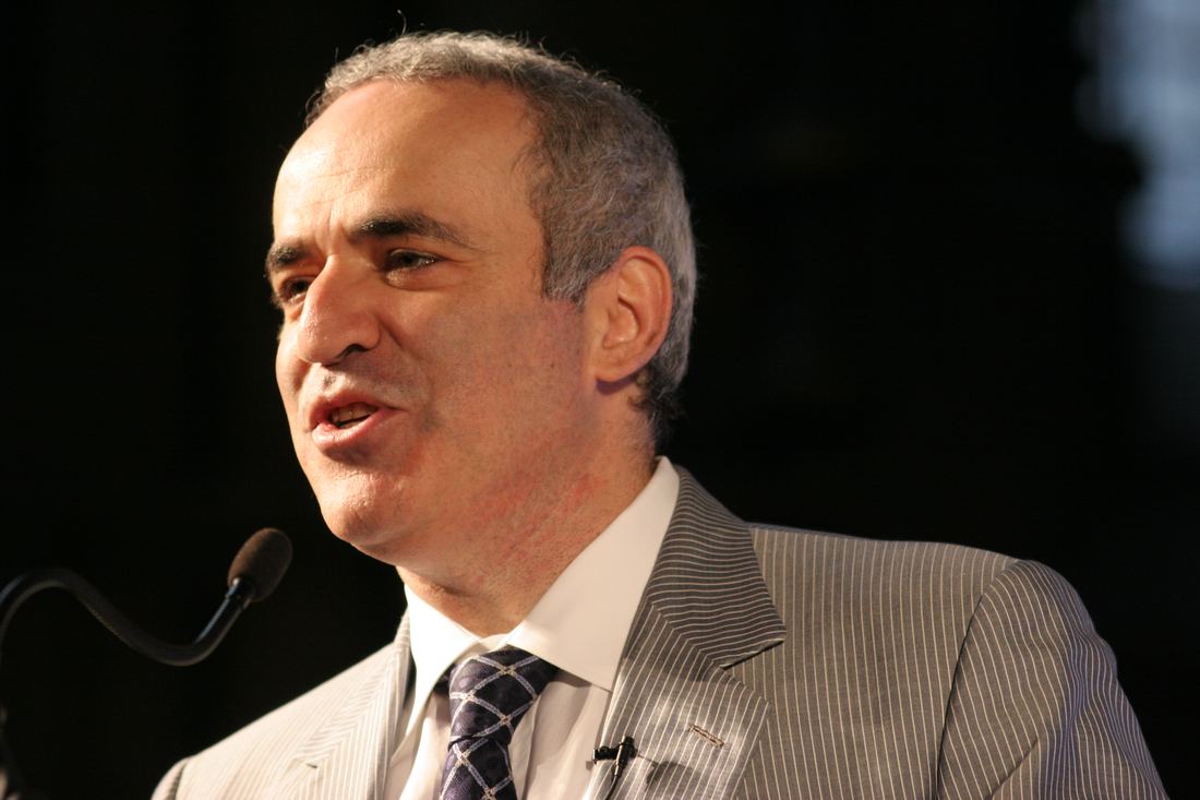 Garry Kasparov speaking at a conference in Manchester
